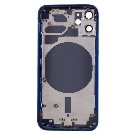 Pièce compatible Châssis Coque arrière iPhone 12 Mini Bleu