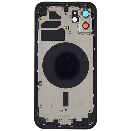 Pièce compatible Châssis Coque arrière iPhone 12 Noir