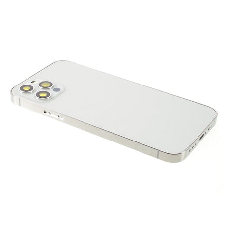 Pièce compatible Châssis Coque arrière iPhone 12 Pro Silver