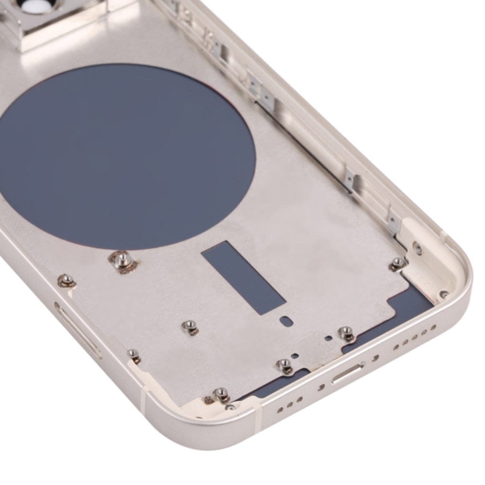 Pièce compatible Châssis Coque arrière iPhone 13 Blanc