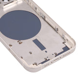 Pièce compatible Châssis Coque arrière iPhone 13 Blanc