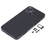 Pièce compatible Châssis Coque arrière iPhone 13 Mini Noir