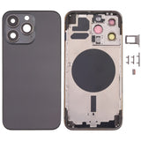 Pièce compatible Châssis Coque arrière iPhone 13 Pro Noir