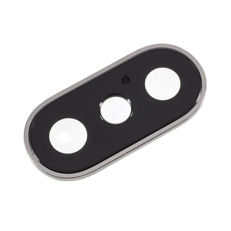 Pièce d'origine Caméras Lentille caméra arrière + contour iPhone X Blanc