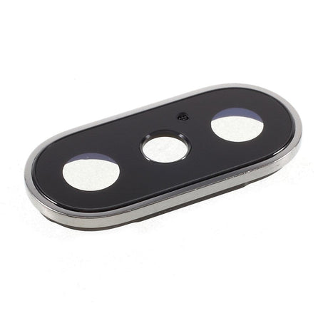 Pièce d'origine Caméras Lentille caméra arrière + contour iPhone X Blanc