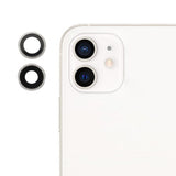 Pièce compatible Caméras Lentilles caméra arrière + contours iPhone 12 Mini Blanc