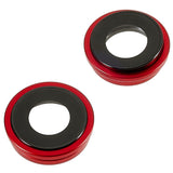 Pièce compatible Caméras Lentilles caméra arrière + contours iPhone 14 Rouge