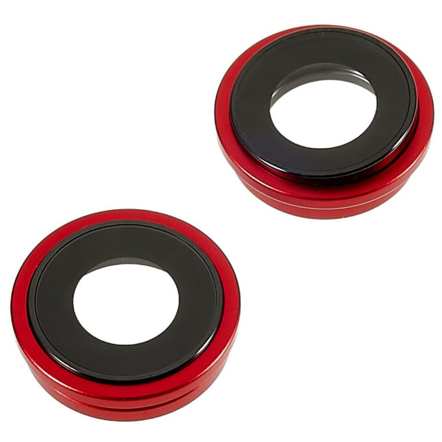 Pièce compatible Caméras Lentilles caméra arrière + contours iPhone 14 Rouge