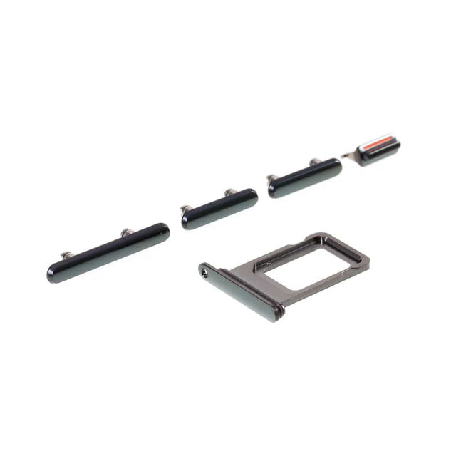 Pièce compatible Composants Pack boutons volume + vibreur + power + tiroir SIM iPhone 11 Pro Vert