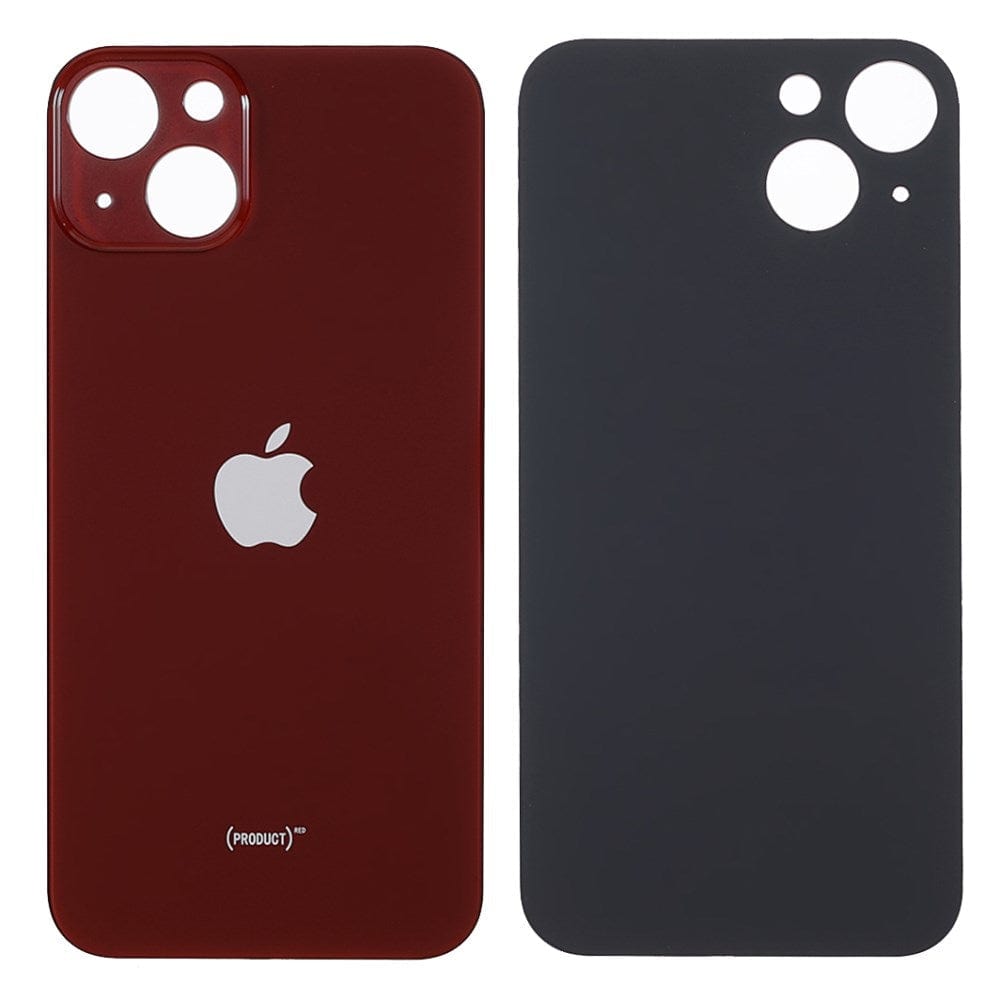 Pièce compatible Vitres arrières Vitre arrière (Adhésif) iPhone 13 Mini Rouge