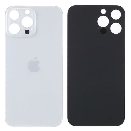 Pièce compatible Vitres arrières Vitre arrière (Adhésif) iPhone 13 Pro Max Blanc