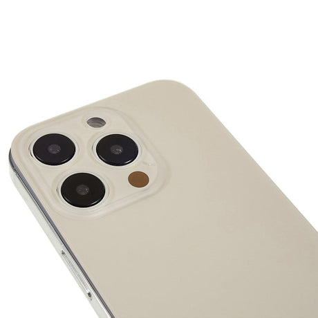 Livraison gratuite Vitres arrières Vitre arrière iPhone 14 Pro Max Gold (Big Hole)