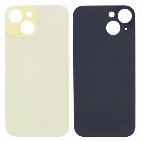 Livraison gratuite Vitres arrières Vitre arrière iPhone 15 Jaune (Big Hole)