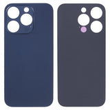 Livraison gratuite Vitres arrières Vitre arrière iPhone 15 Pro Bleu (Big Hole)