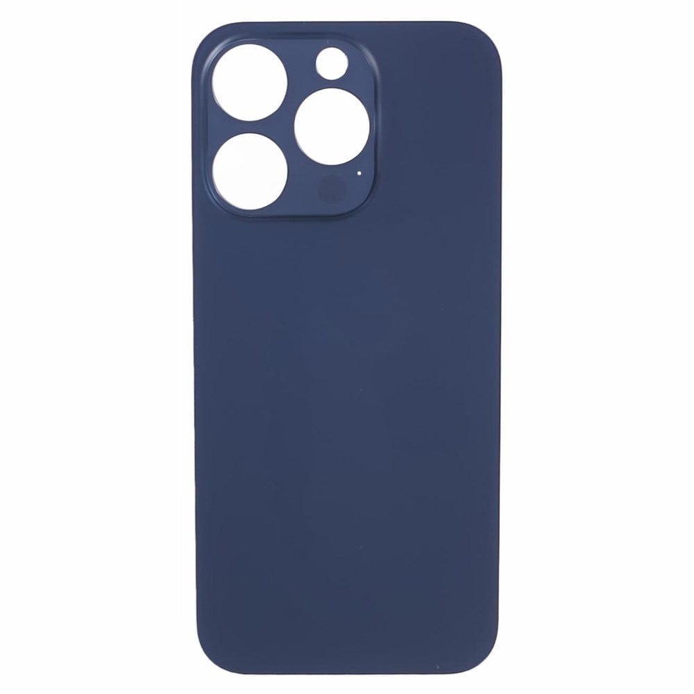 Livraison gratuite Vitres arrières Vitre arrière iPhone 15 Pro Bleu (Big Hole)