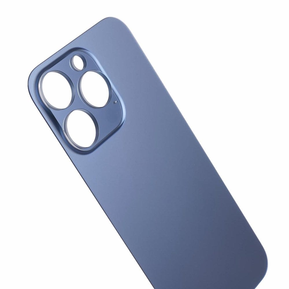 Livraison gratuite Vitres arrières Vitre arrière iPhone 15 Pro Bleu (Big Hole)