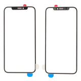 Pièce compatible Écrans Vitre avant seule iPhone X Noir