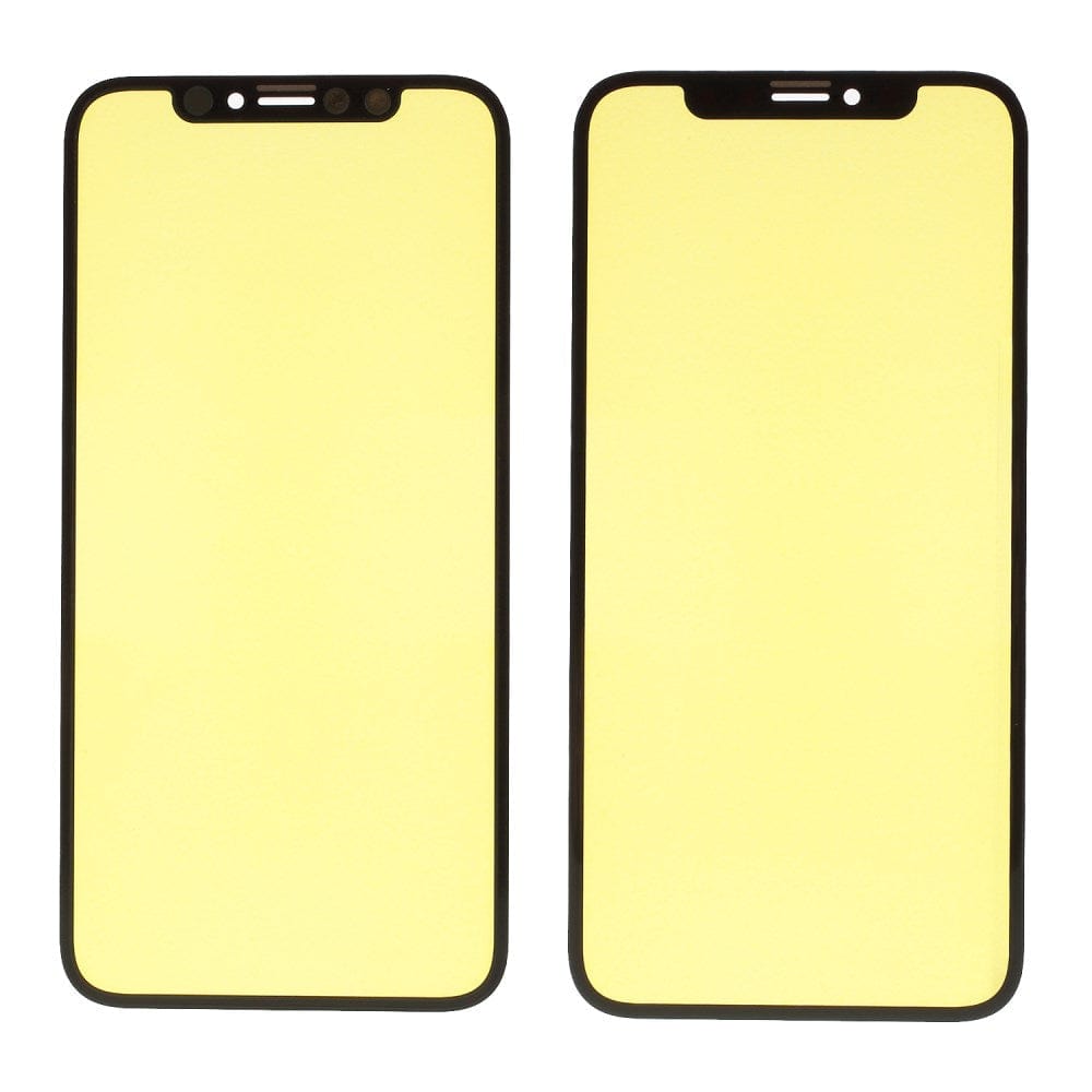 Pièce compatible Écrans Vitre avant seule iPhone Xs Noir