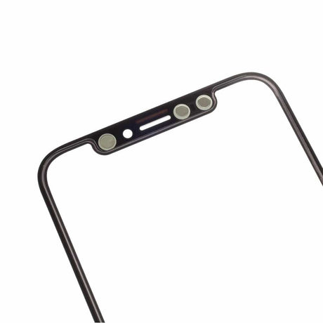 Pièce compatible Écrans Vitre avant tactile iPhone X Noir